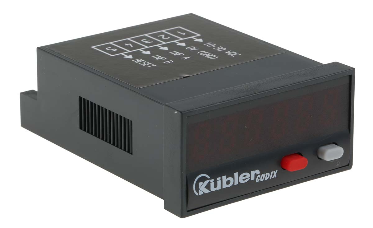 6521012300 Kubler CODIX 521 Counter, 6 Digit LED, 60kHz, 10 → 30 V dc