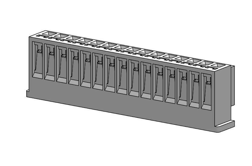 Molex Receptacle Crimp Connector Housing, 2.5mm Pitch, 15 Way, 1 Row