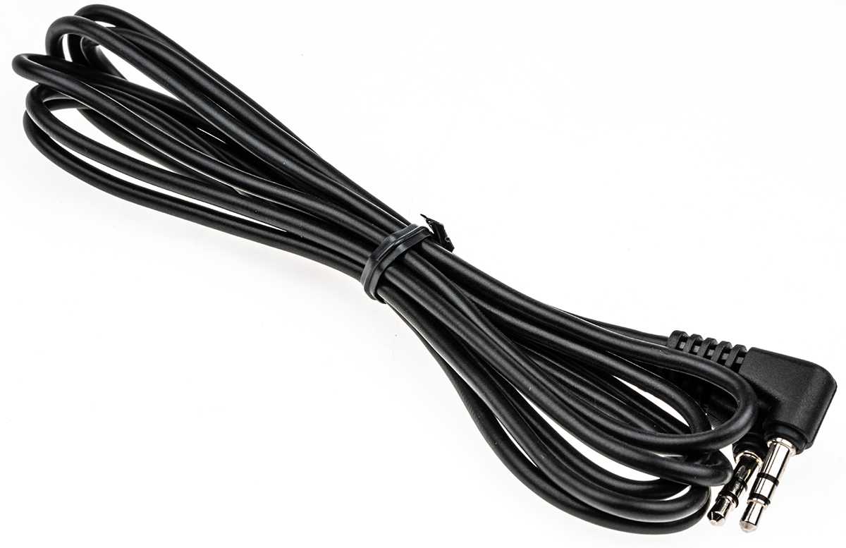 36hr07236x Switchcraft 36HR Male Plug to Male 3.5 mm Stereo Jack Auxiliary Cable, Black, 1.8 m 36HR07236X