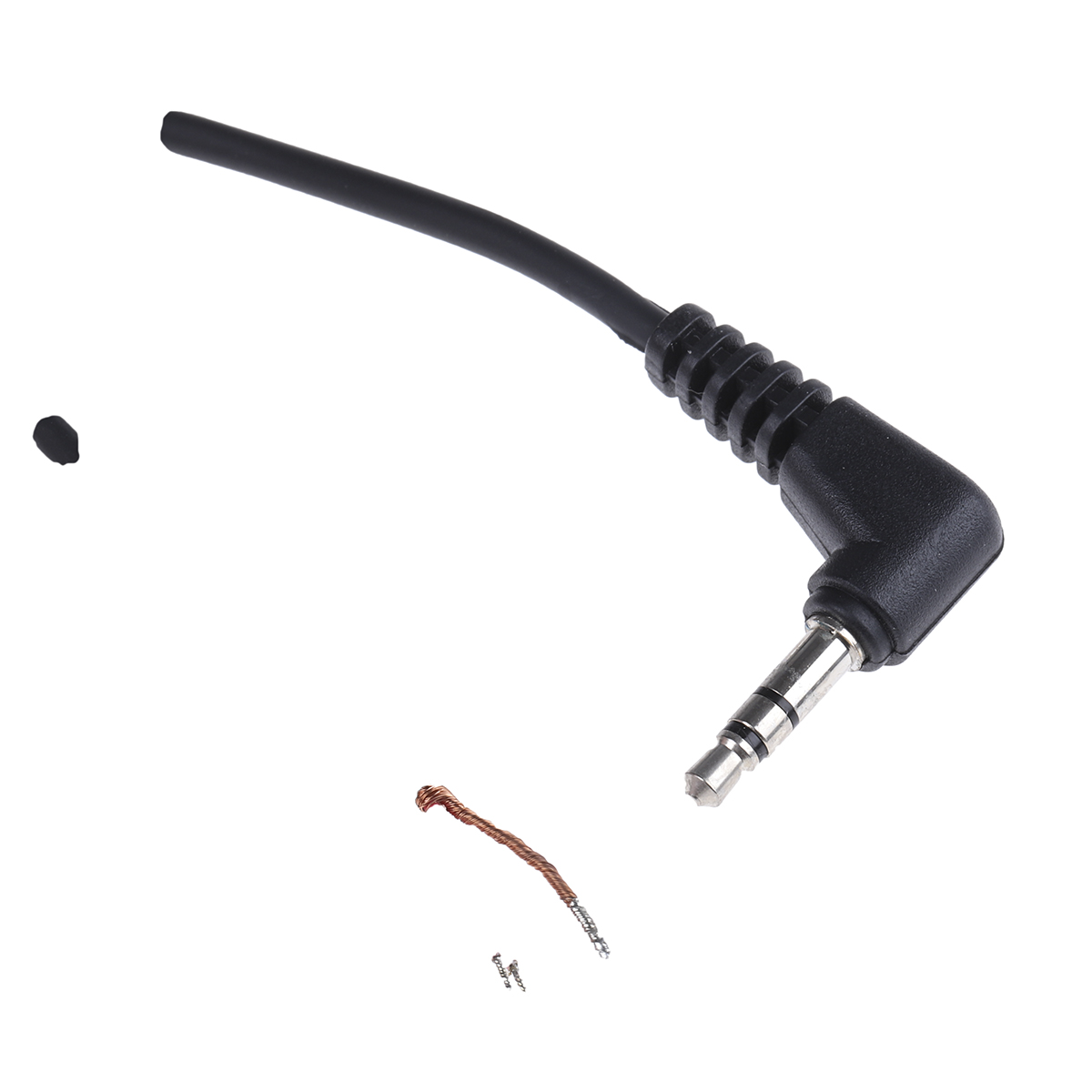 Switchcraft 36HR Male 3.5 mm Stereo Jack to Unterminated Auxiliary Cable, Black 36HR07884X