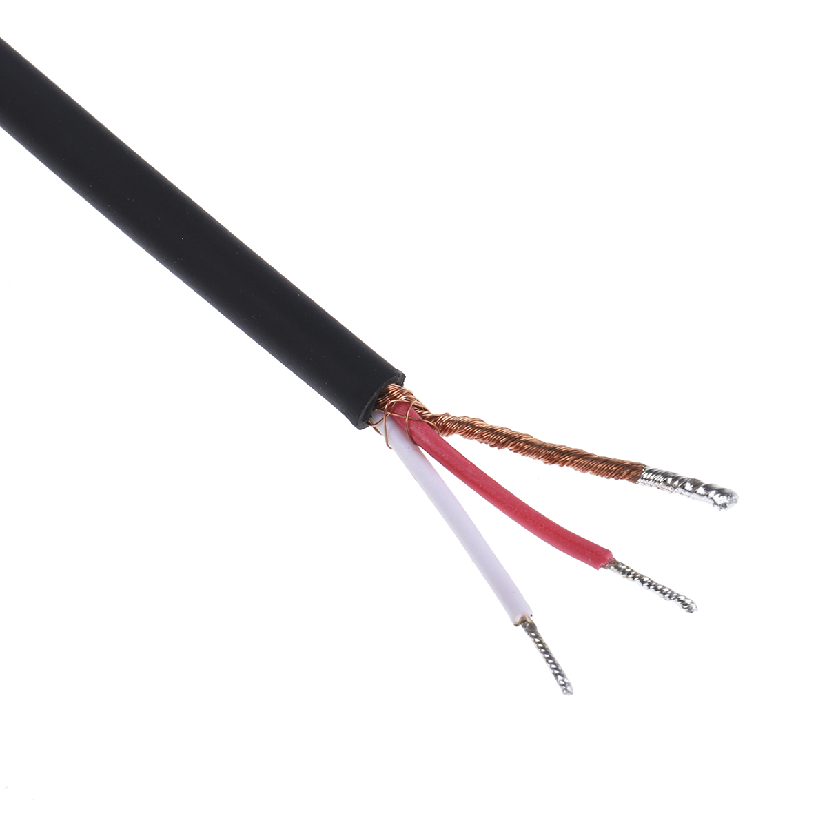 36hr07884x Switchcraft 36HR Male 3.5 mm Stereo Jack to Unterminated Auxiliary Cable, Black 36HR07884X