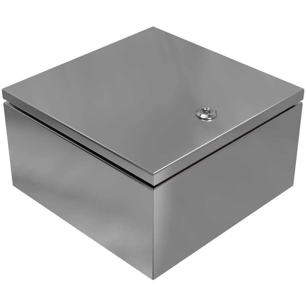 Rose Stainless Steel Enclosures Series Stainless Steel Wall Box, IP66, ATEX, IECEx, 300 mm x 300 mm x 167 mm