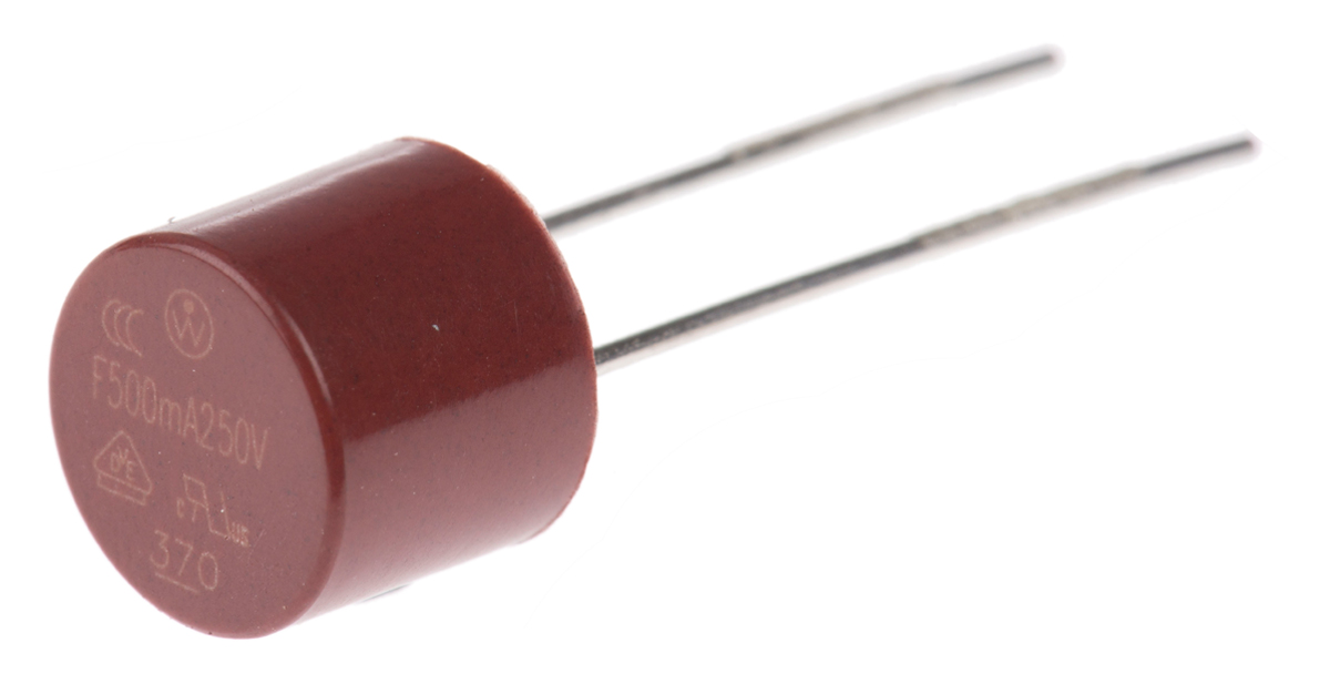 Littelfuse Non-Resettable Fuse, Radial 500 mA, 250 V ac