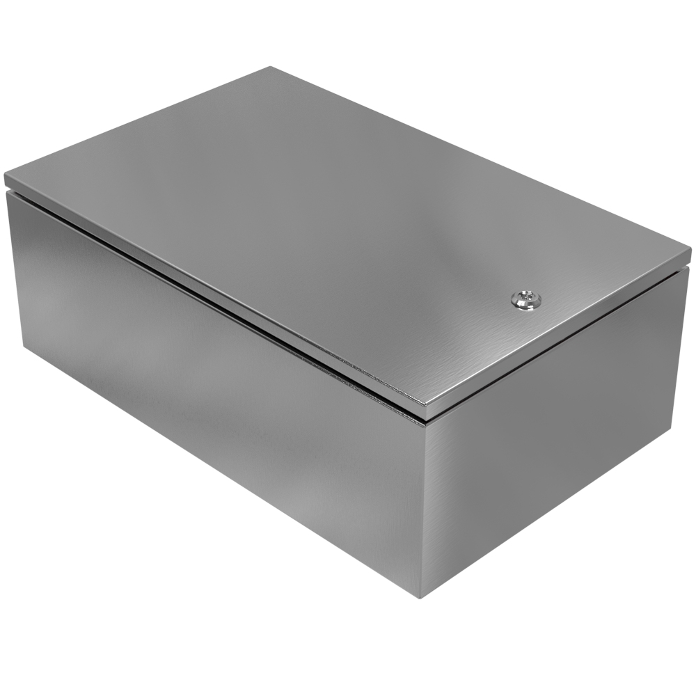 Rose Stainless Steel Enclosures Series Stainless Steel Wall Box, IP65, IECEx, ATEX, 600 mm x 380 mm x 217 mm