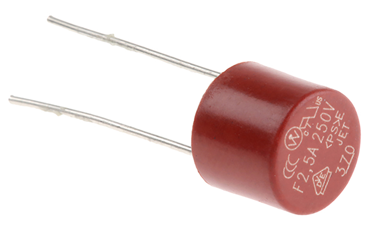 Wickmann Non-Resettable Fuse, Radial 2.5 A, 250 V ac