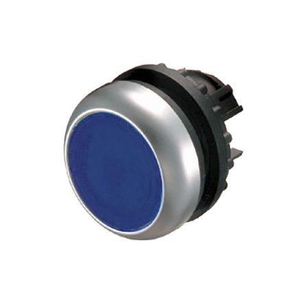 Eaton M22 Series, Blue Push Button Head, Momentary, 22.5mm Cutout
