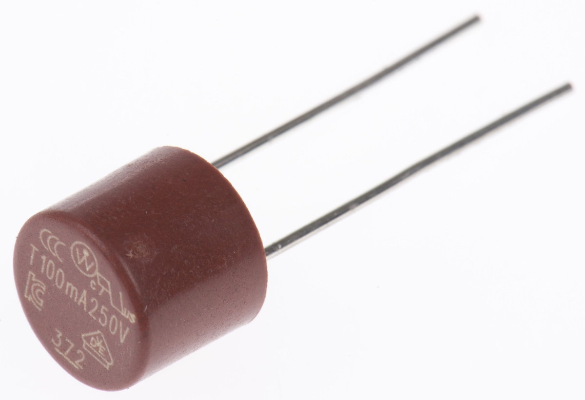 Littelfuse Non-Resettable Fuse, Radial 100 mA, 250 V ac