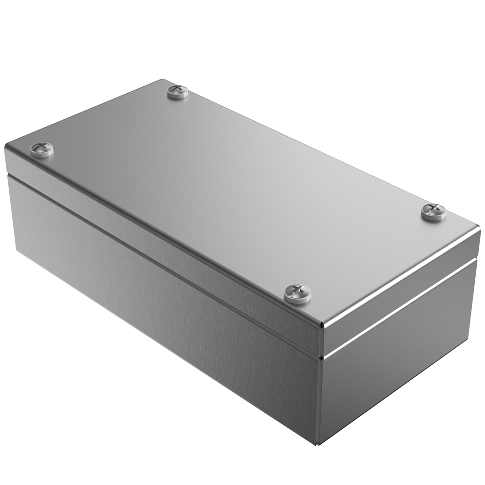 Rose Stainless Steel Enclosures Series Stainless Steel Wall Box, IP66, IECEx, ATEX, 100 mm x 200 mm x 61 mm