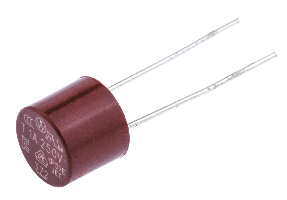 Wickmann Non-Resettable Fuse, Radial 1 A, 250 V ac