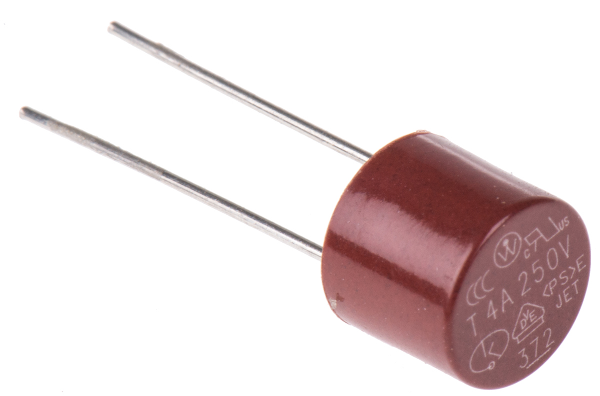 Littelfuse Non-Resettable Fuse, Radial 4 A, 250 V ac