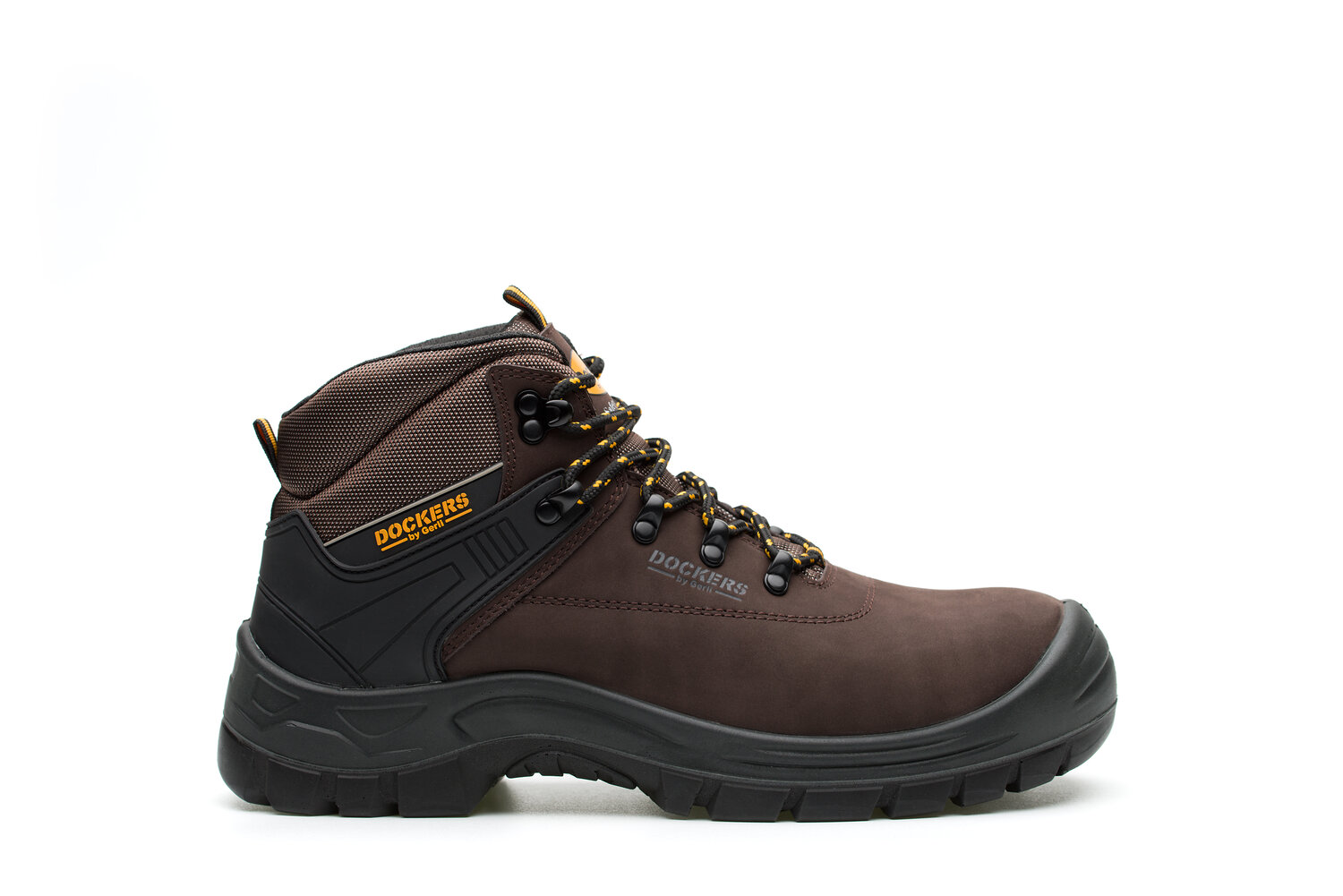 d0018-100-45 Dockers by Gerli MAGIC HIGH S3 Unisex Brown Composite Toe Capped Safety Shoes, UK 10.5, EU 45