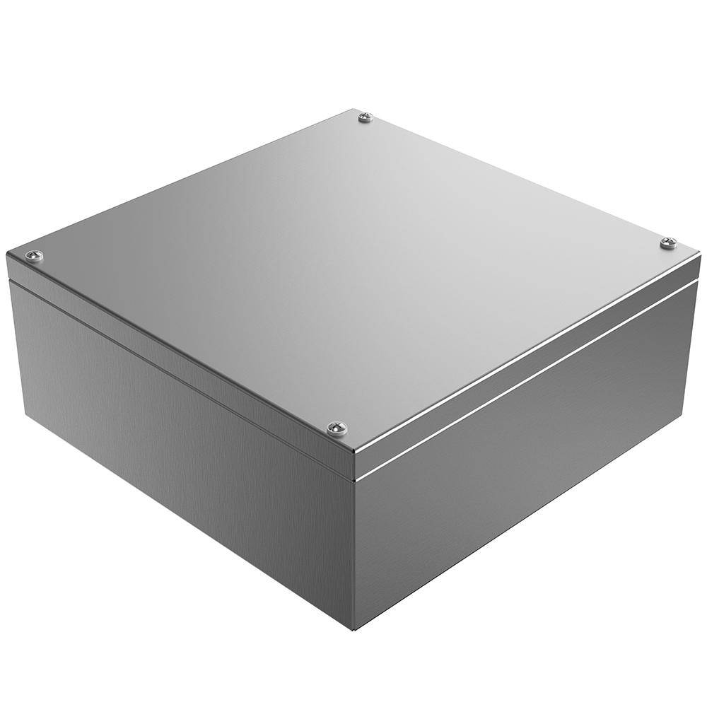 Rose Stainless Steel Enclosures Series Stainless Steel Wall Box, IP66, IECEx, ATEX, 300 mm x 300 mm x 121 mm