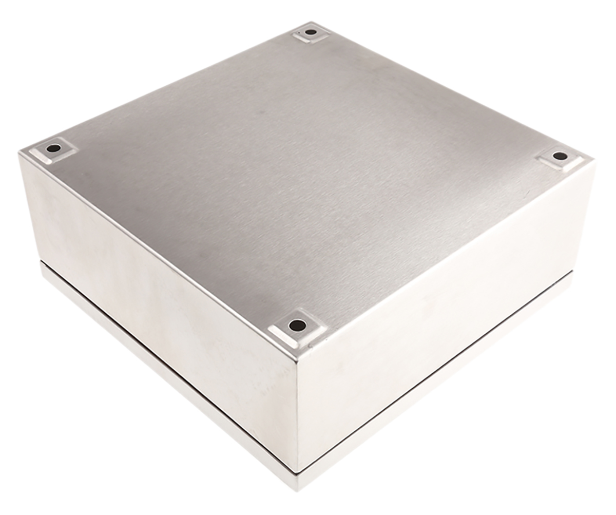 373030120 Rose Stainless Steel Enclosures Series Stainless Steel Wall Box, IP66, IECEx, ATEX, 300 mm x 300 mm x 121 mm
