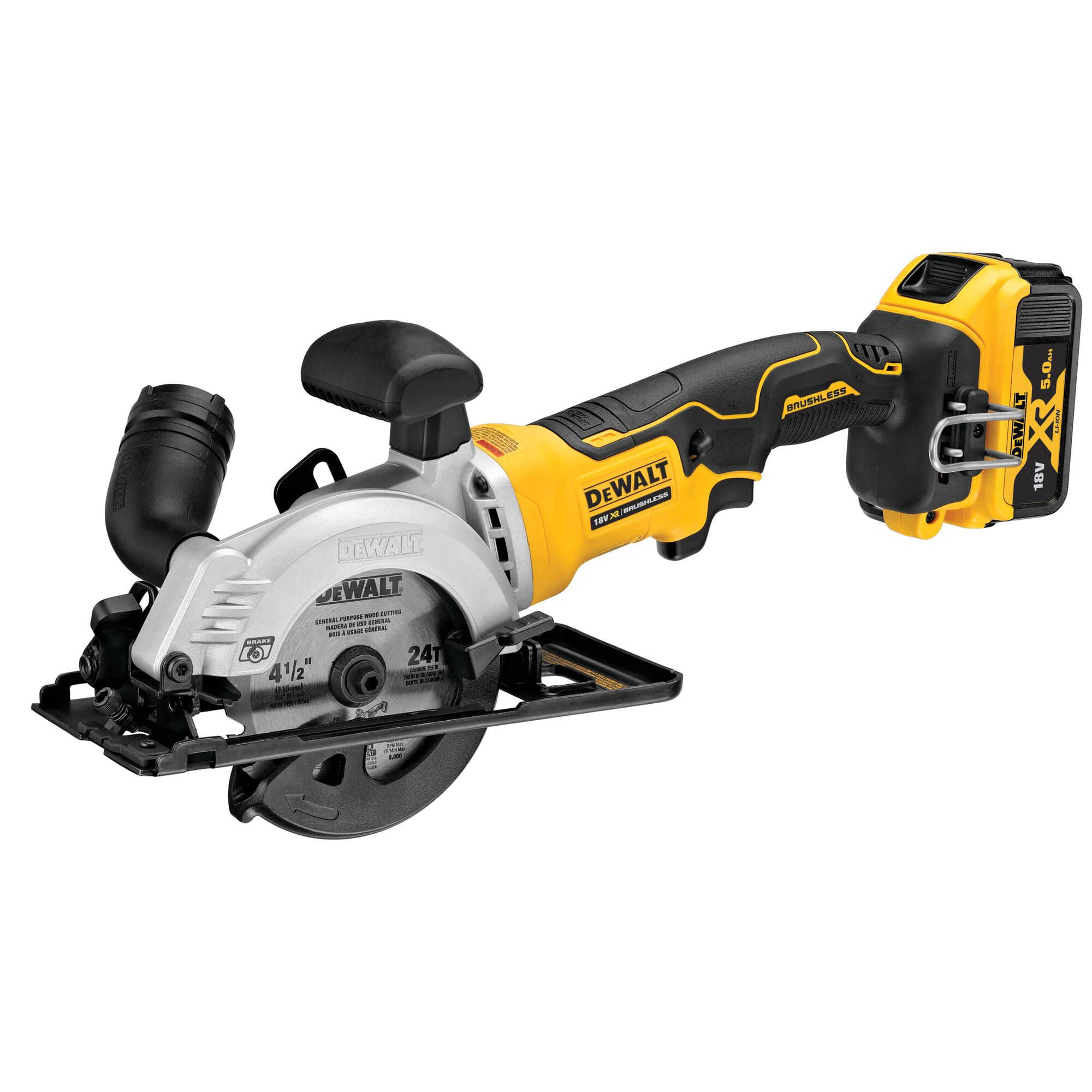 DeWALT DCS571P DCS571P2-QW 115mm Cordless Circular Saw, 18V