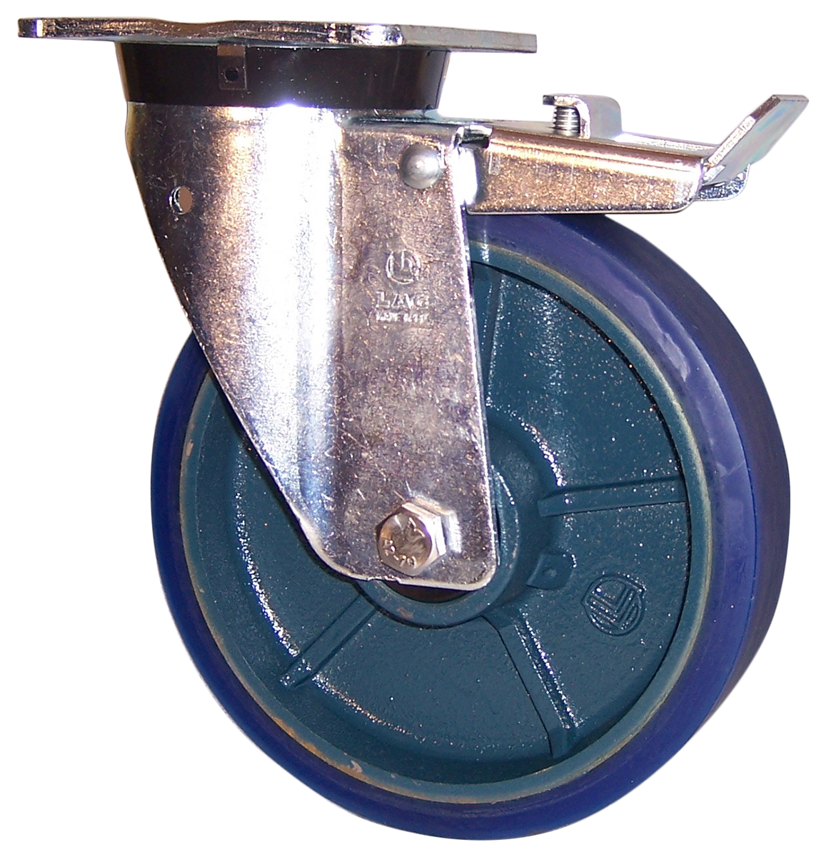 LAG Braked Swivel Castor, 350 kg Capacity, 100 mm Wheel