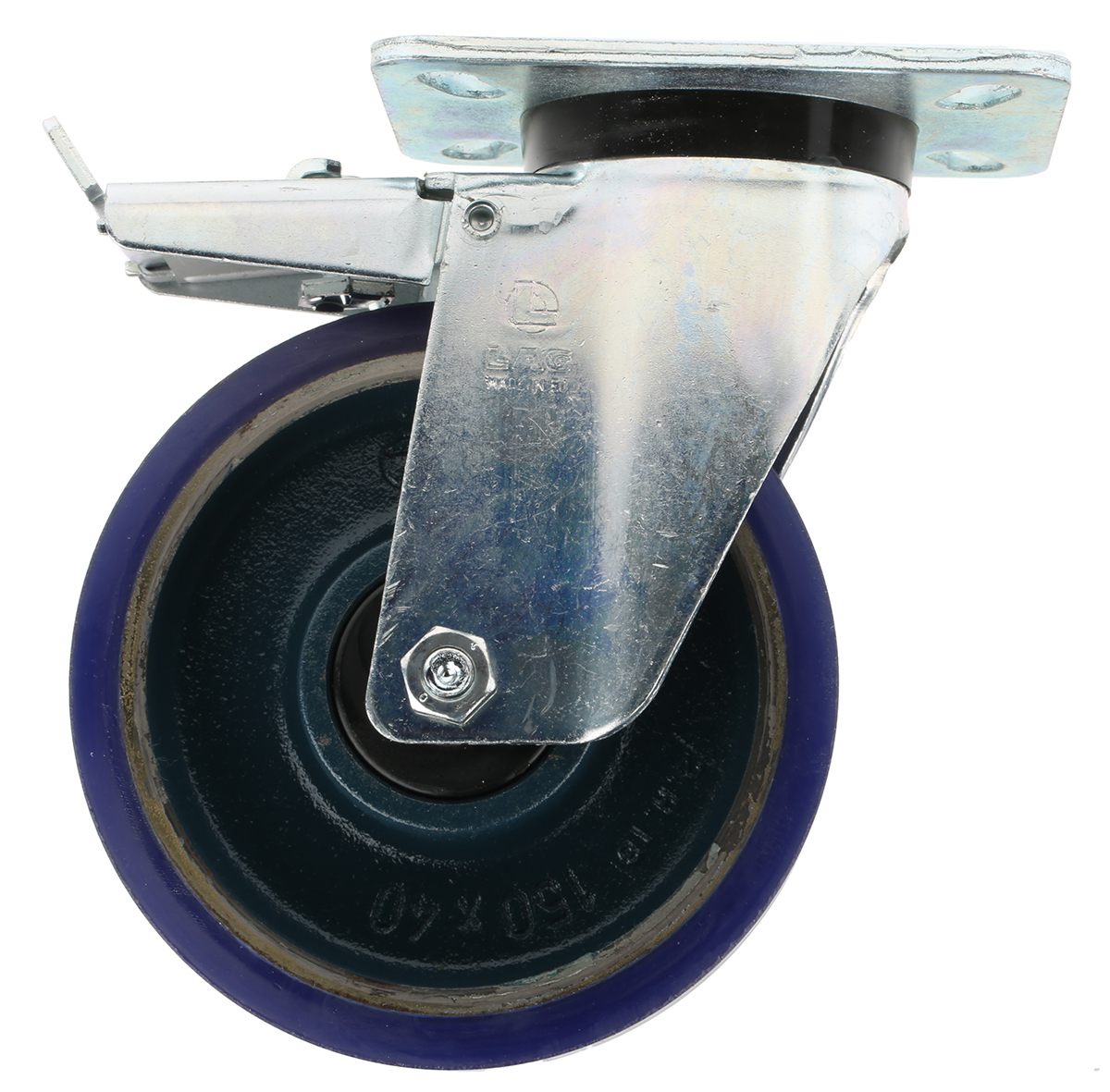 LAG Braked Swivel Castor, 450 kg Capacity, 150 mm Wheel