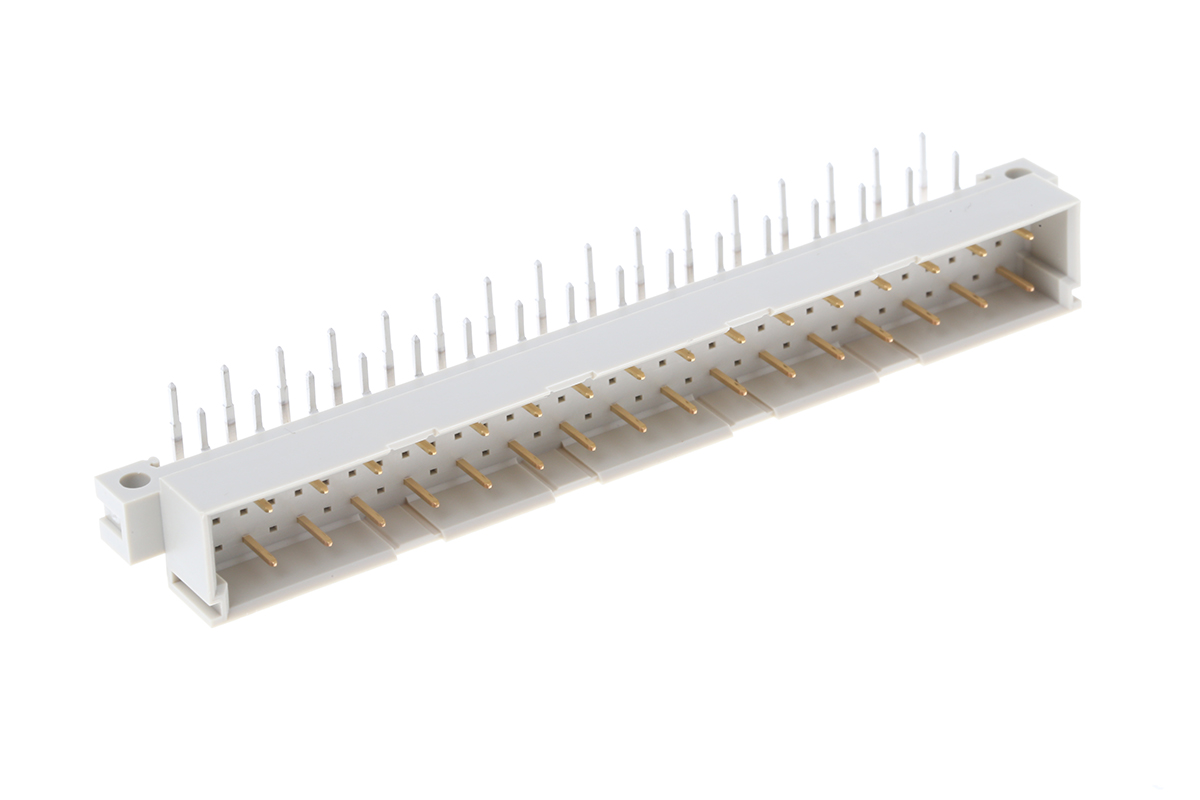 ERNI ERNIPRESS 32 Way 2.54 mm Pitch, Type C/2, Type Solder Class Class C2, 3 Row Male, Right Angle DIN 41612 Connector
