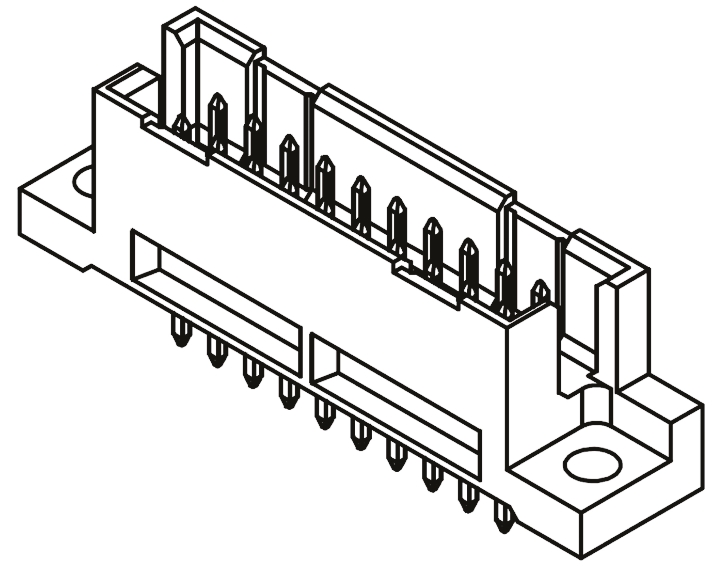 ERNI ERNIPRESS 20 Way 2.54 mm Pitch, Type C/2, Type Solder Class Class C2, 2 Row Male, Straight DIN 41612 Connector