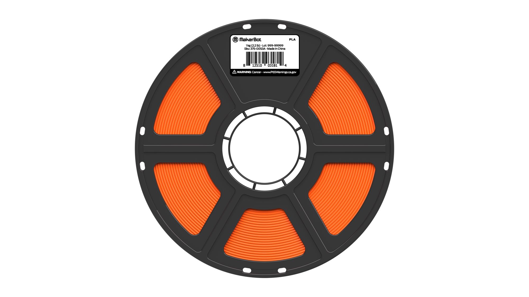 Ultimaker 1.75 mm Orange PLA 3D Printer Filament, 1 kg