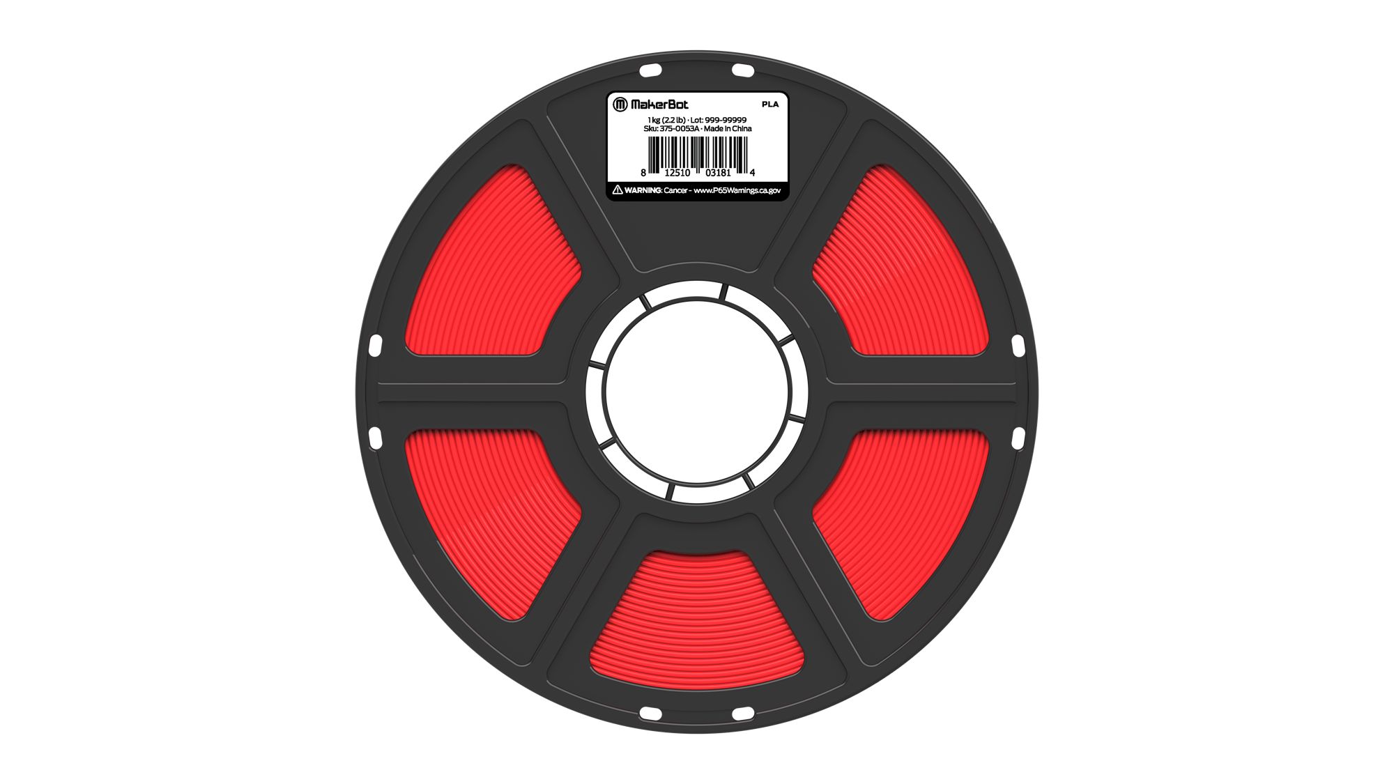 Ultimaker 1.75 mm Red PLA 3D Printer Filament, 1 kg