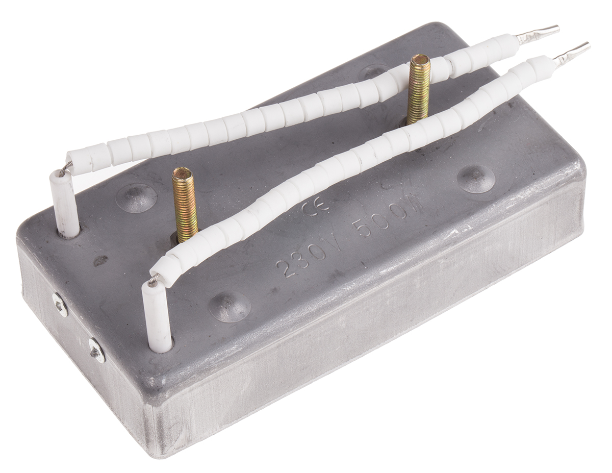 RS PRO Heating Element, 123.5 mm, 62.5 mm, Quartz, 500 W, 230V ac