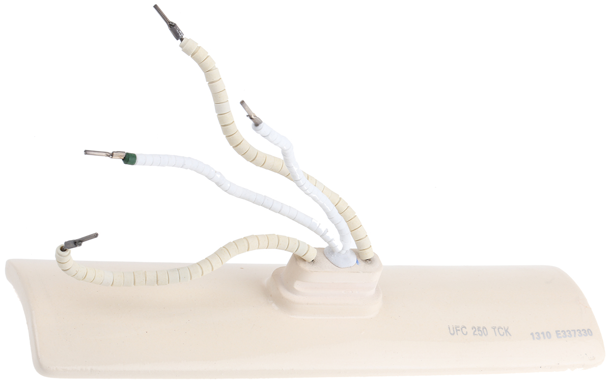 RS PRO Ceramic Heating Element, 245 mm, 60 mm, Ceramic Heating Element, 250 W, 230V ac