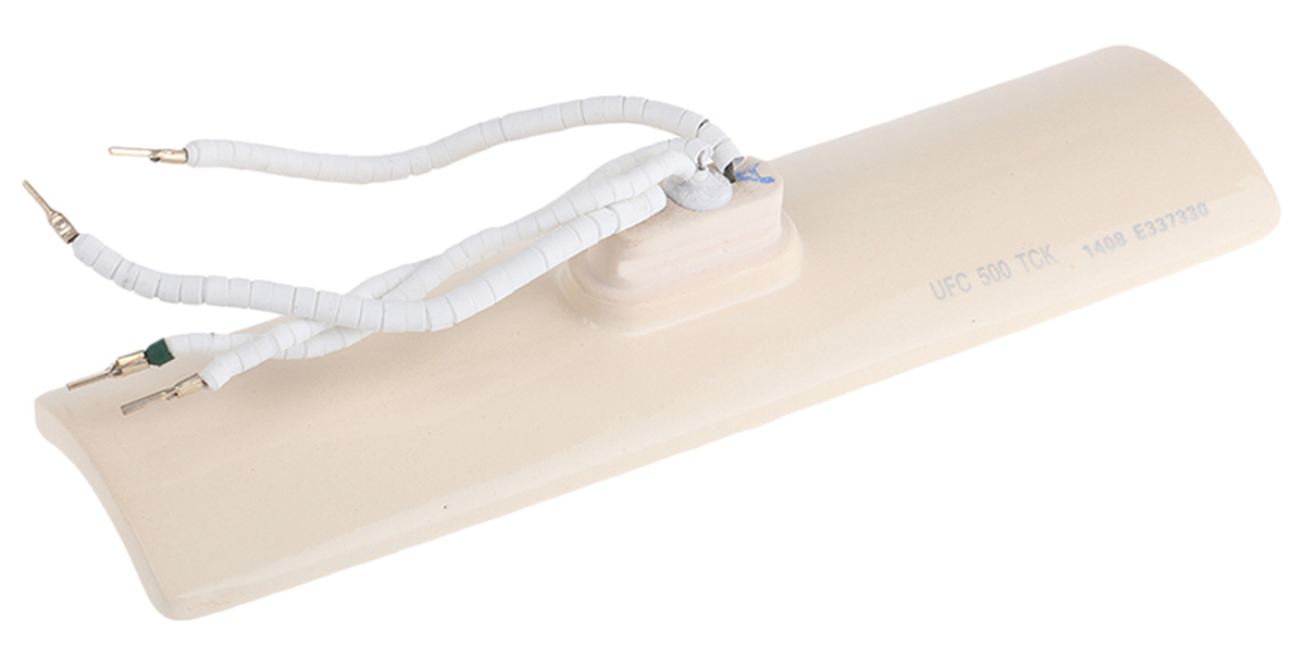 RS PRO Ceramic Heating Element, 245 mm, 60 mm, Ceramic Heating Element, 500 W, 230V ac