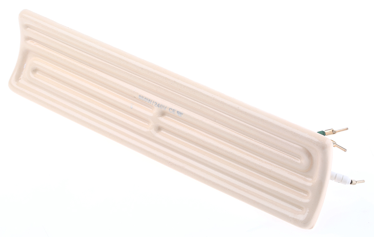 RS PRO Ceramic Heating Element, 245 mm, 60 mm, Ceramic Heating Element, 650 W, 230V ac
