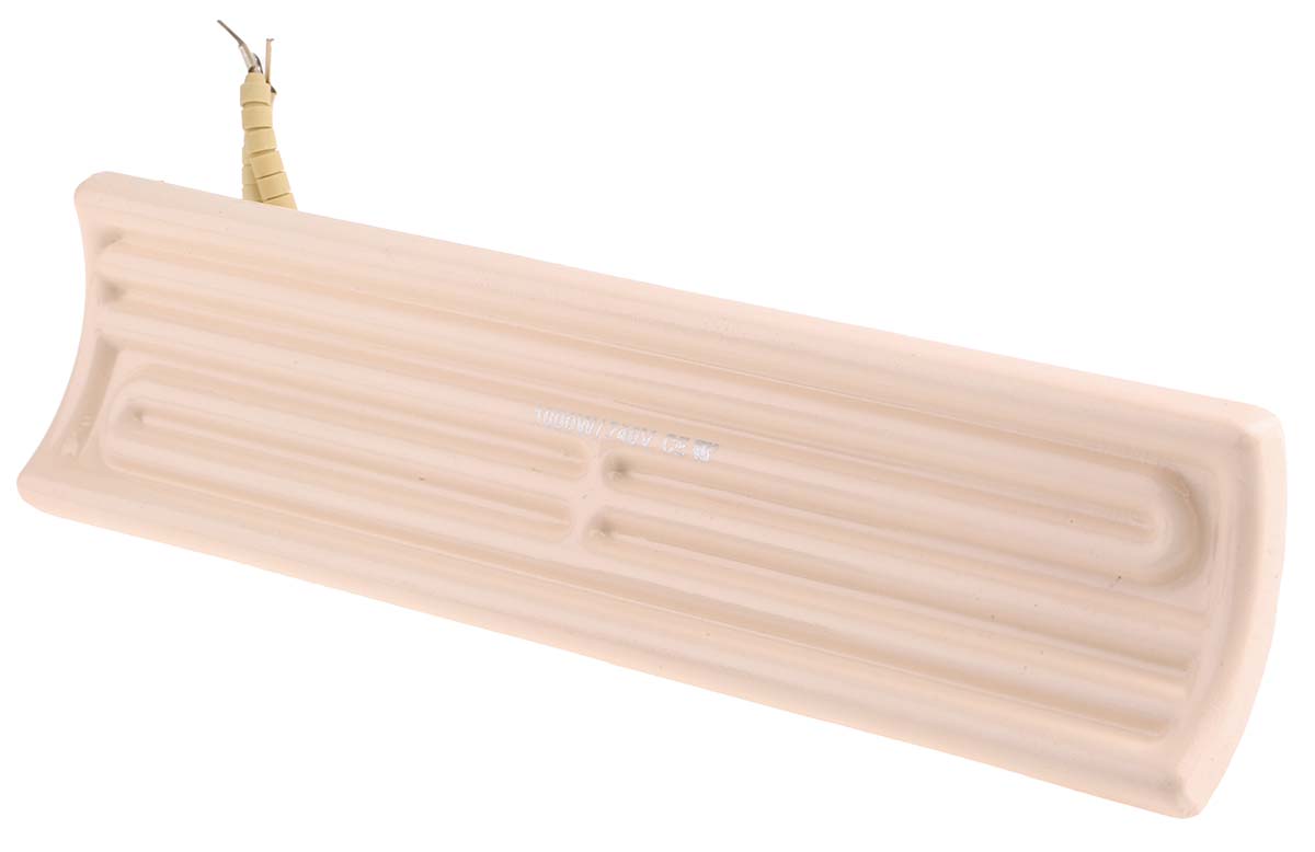 RS PRO Ceramic Heating Element, 245 mm, 60 mm, Curved Ceramic Element, 1 kW, 230V ac