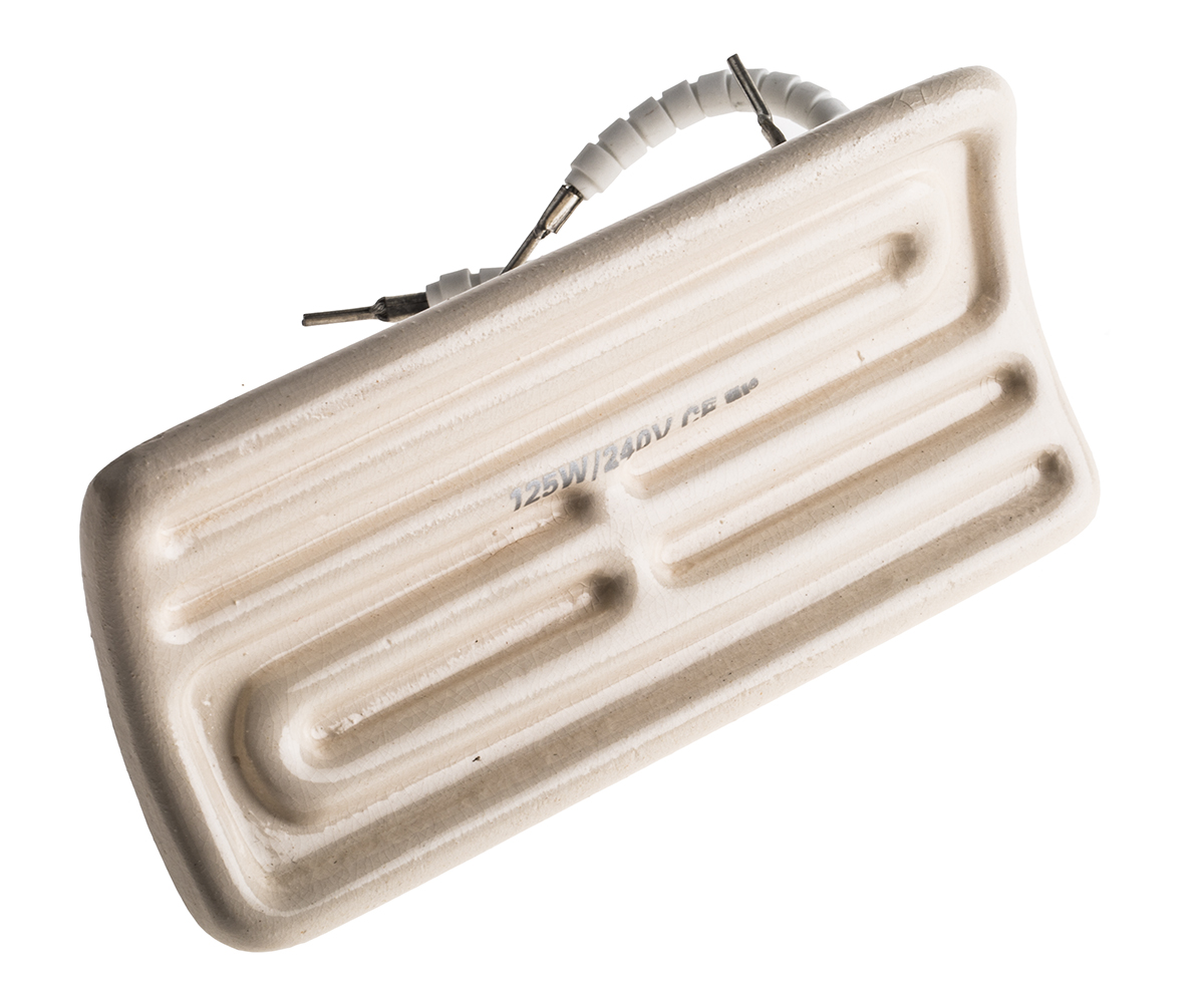 RS PRO Ceramic Heating Element, 245 mm, 60 mm, Ceramic Heating Element, 125 W, 230V ac