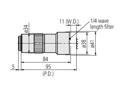 378-800-12 Mitutoyo Long Working Distance Lens, For Microscope