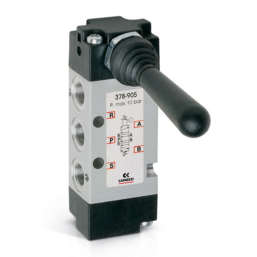 Camozzi Manual Pneumatic Manual Control Valve 3 Series, G G 1/8, 378-905