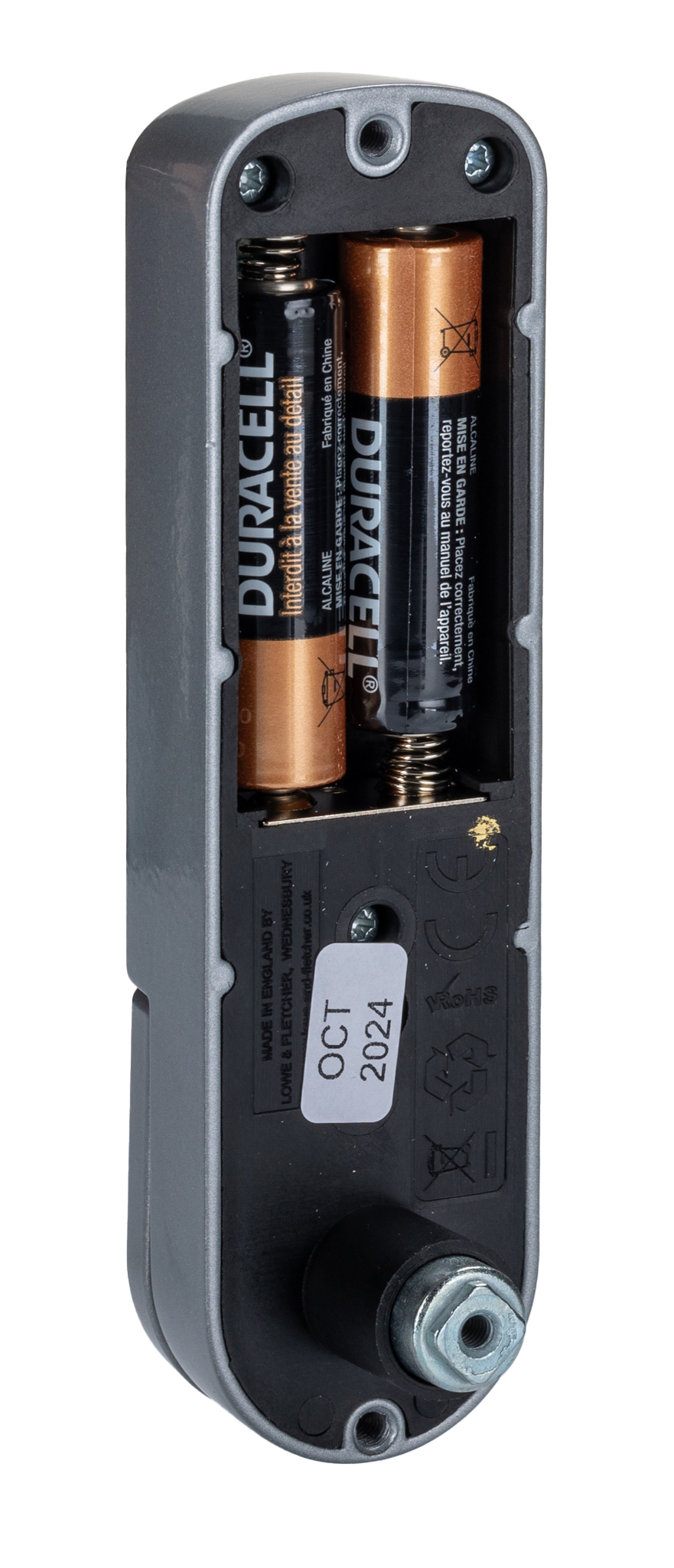 3780827 Euro-Locks a Lowe & Fletcher group Company Zinc Electronic Powder Coated Silver Code Lock