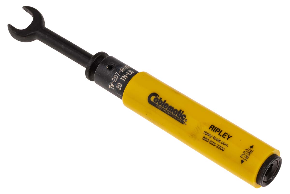 Miller Click Torque Wrench, 40 in-lb, 7/16 in Drive, Open End Drive, 152.4mm Overall