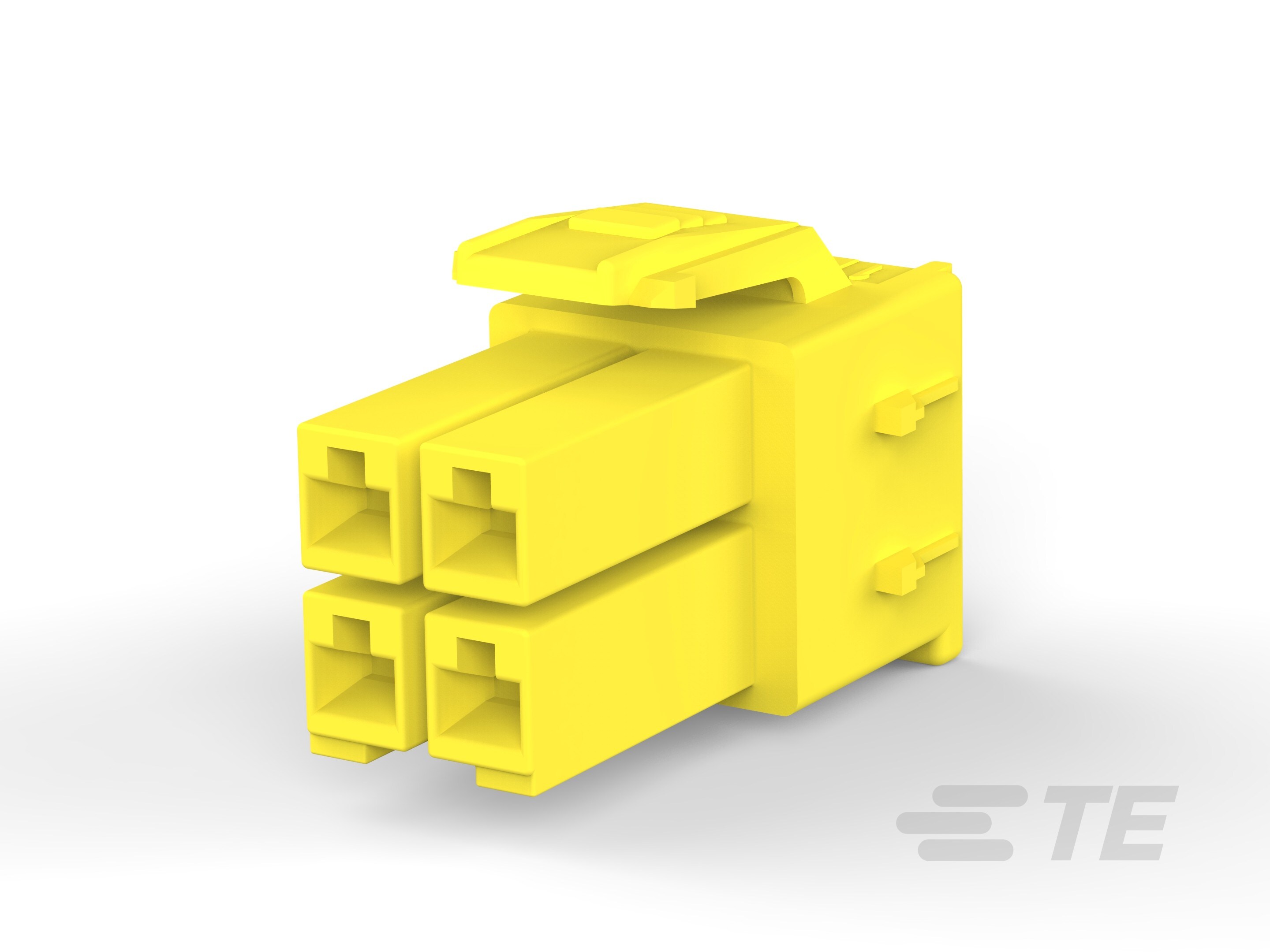 TE Connectivity Housing, 4 Way, Male, Power Double Lock, Cable Mount, 300 V ac
