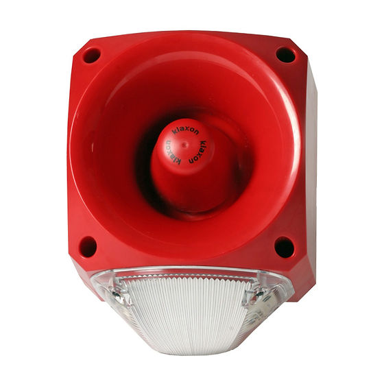 Klaxon PNC Series Clear Continuous lighting Beacon, 110 → 230 V, Fixed, LED Bulb, IP66