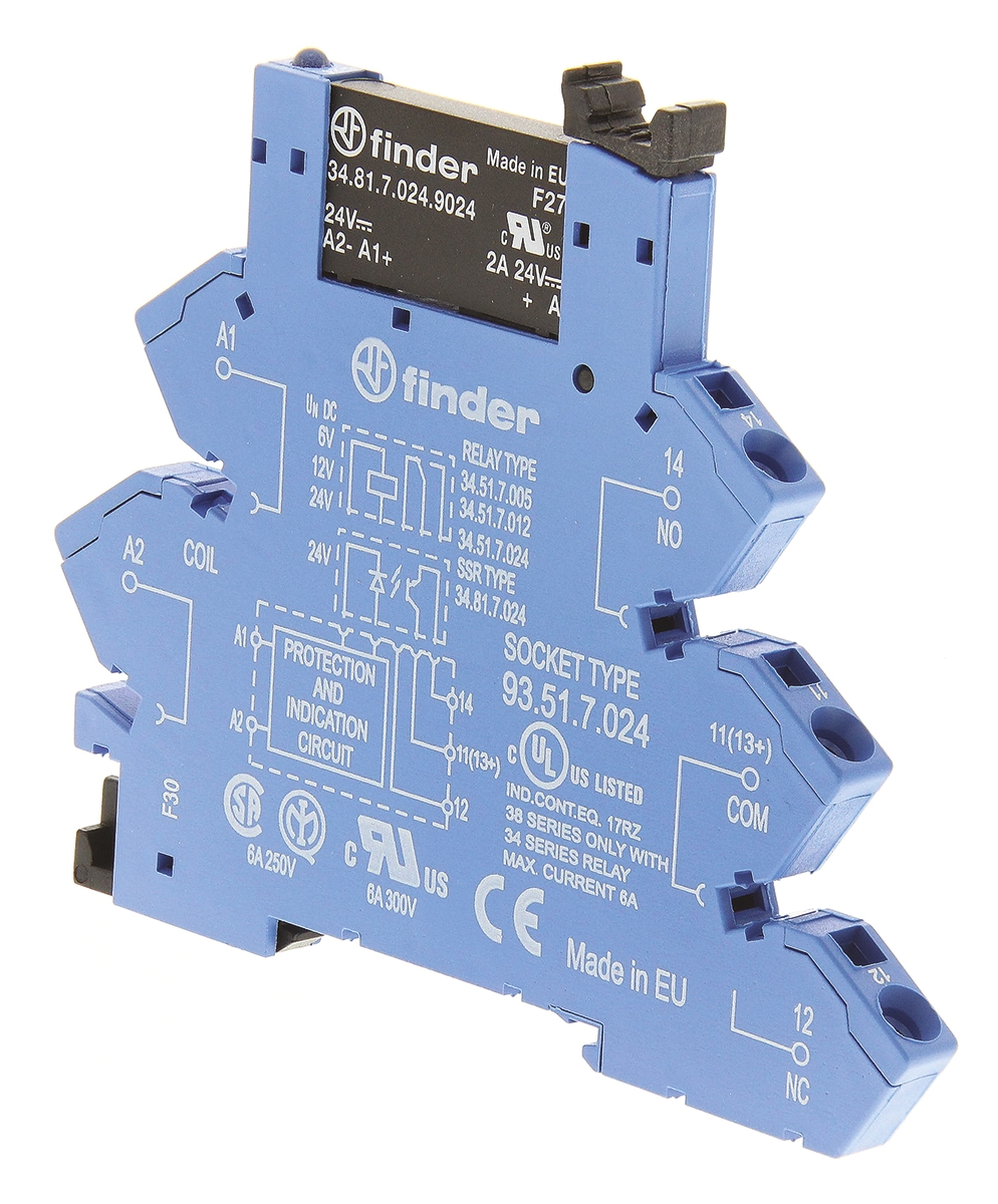 Finder 38 Solid State Interface Relay 400V DIN Rail Cage Clamp