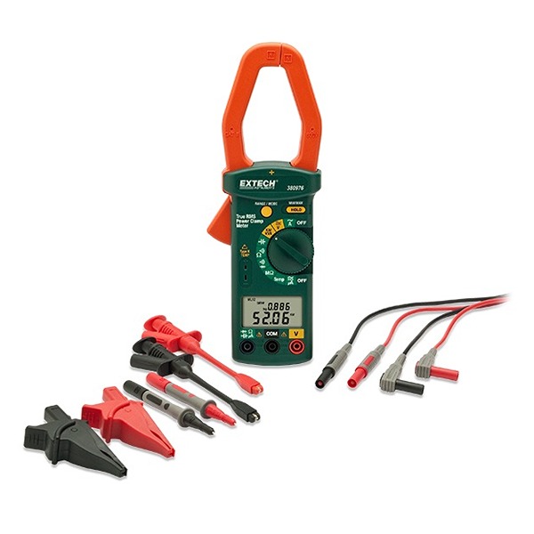 Extech 380976-K Clamp Meter 1000 A 600 V dc 600 V ac CAT III