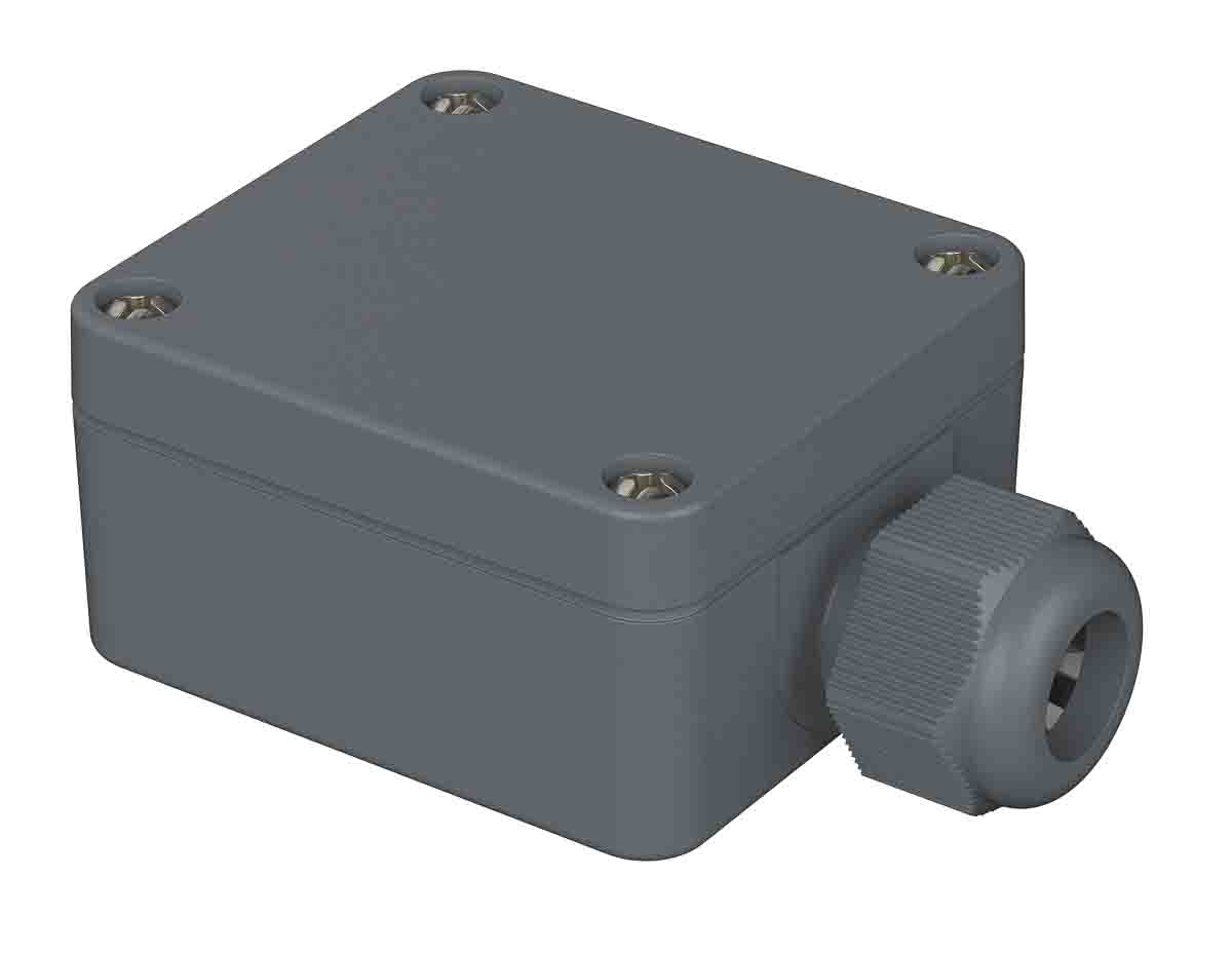 Bopla Euromas Polymas Series Silver, Grey Polyamide Junction Box, IP65, 0 Terminals, 58 mm, 64mm 34 mm