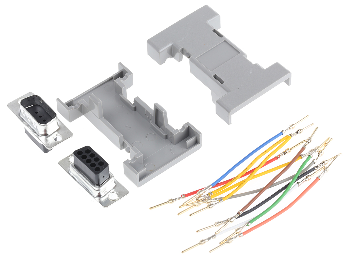 RS PRO D-Sub Adapter 9-Way D-Sub to Male Male 9-Way D-Sub Male Male
