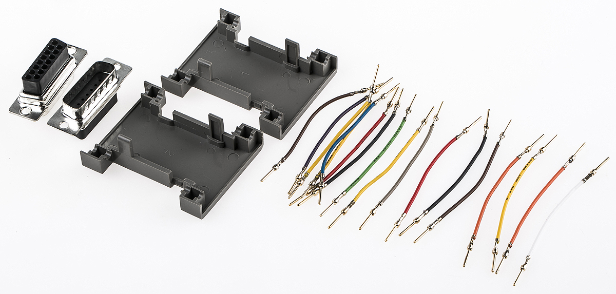 RS PRO D-Sub Adapter 15-Way D-Sub to Male Male 15 Way D-Sub Male Male