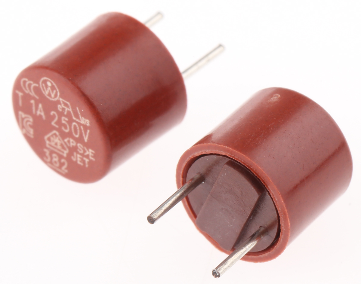 Wickmann Non-Resettable Fuse, Radial 1 A, 250 V ac