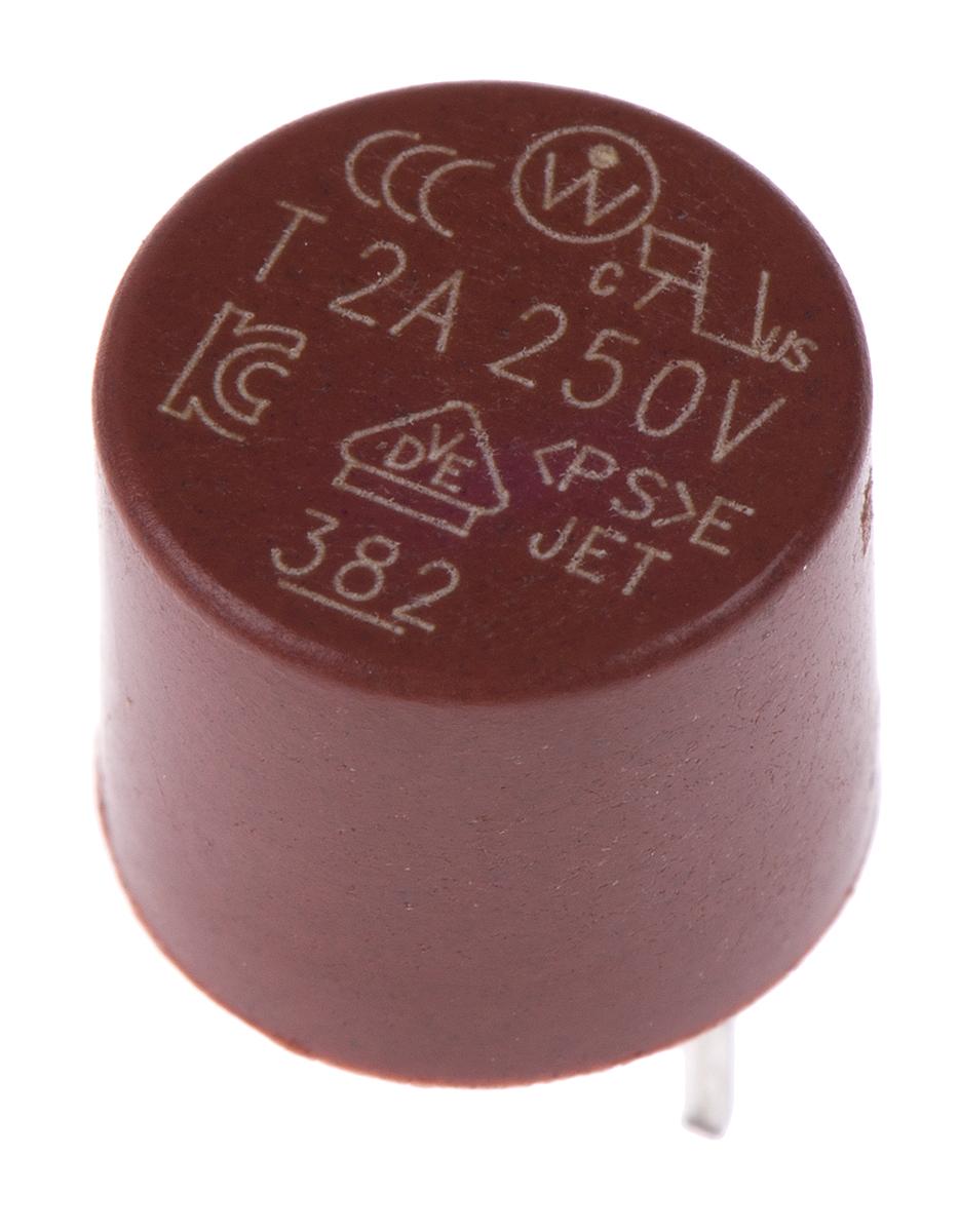 Wickmann Non-Resettable Fuse, Radial 2 A, 250 V ac