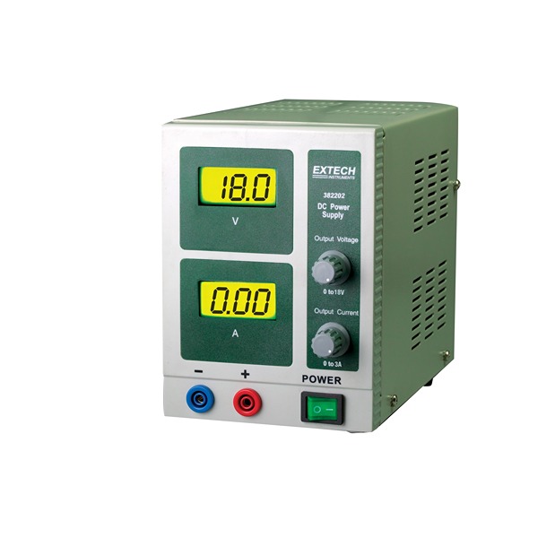 Extech Digital Bench Power Supply, 1-Output 18 V dc to  18V dc, 3 A Max