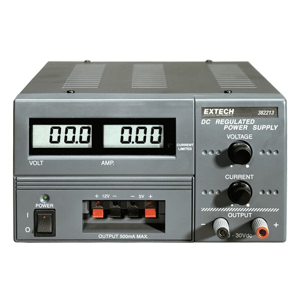 Extech Digital Bench Power Supply 0 V ac to  30V, 3 A Max