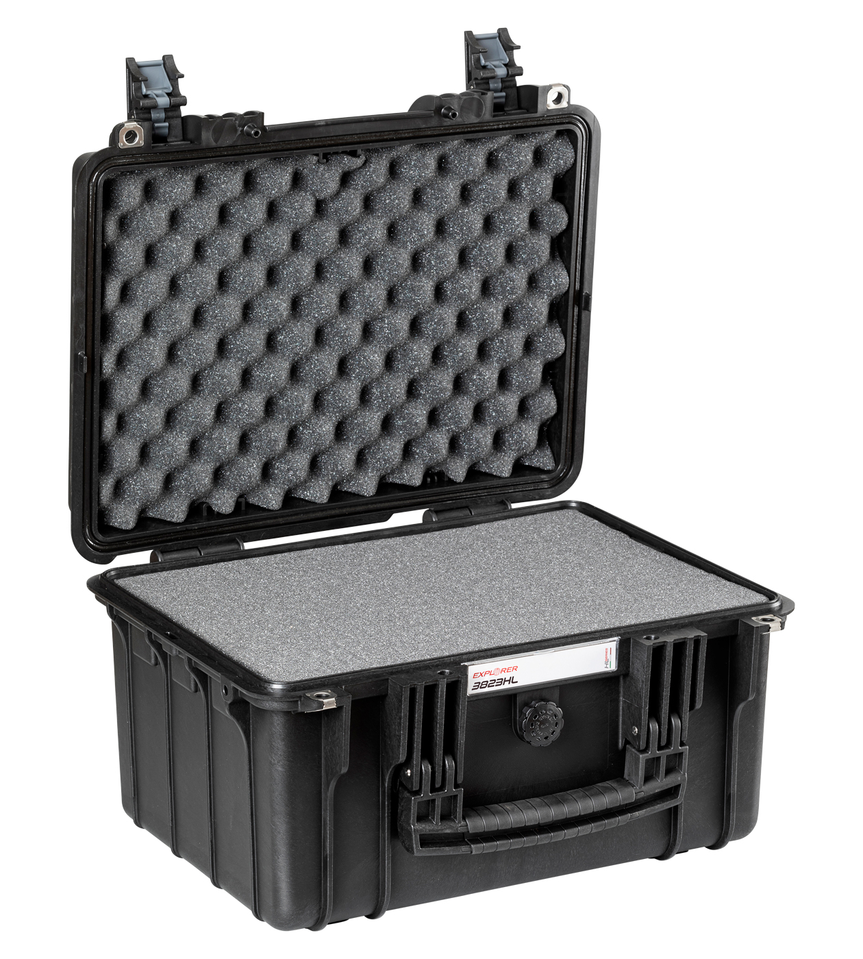 Explorer Cases 3823HL.B Waterproof Watertight Transit Case, 340 mm 252 mm 420 mm