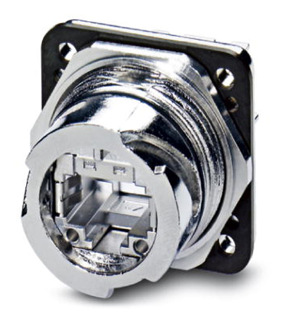 Phoenix Contact, VS-V1-F-RJ45-MNNA-1-C-S-JI-S Panel Mounting Frame for use with IP67 RJ45 Connector