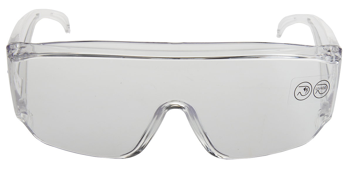 pito2in Delta Plus PITO UV Safety Glasses, Clear PC Lens, Vented