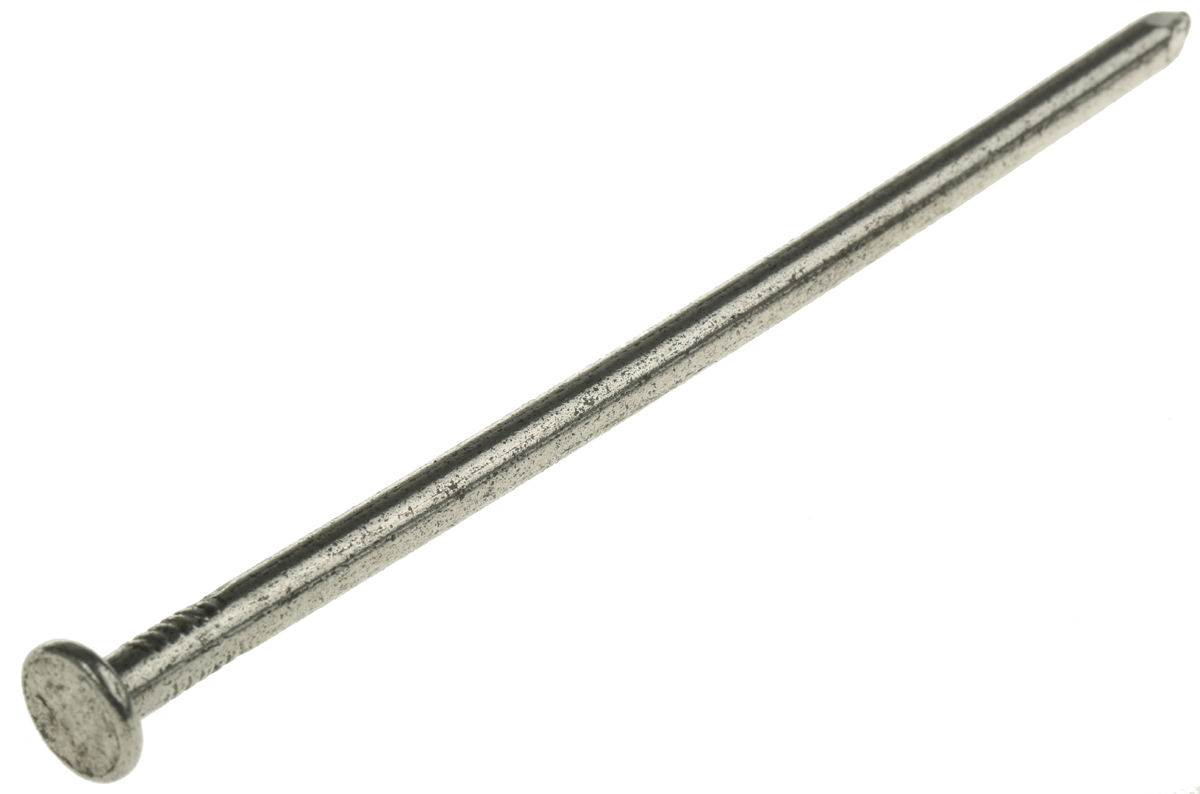 RS PRO Bright Steel Round Nail; 150 mm x 6 mm; 500 g Bag