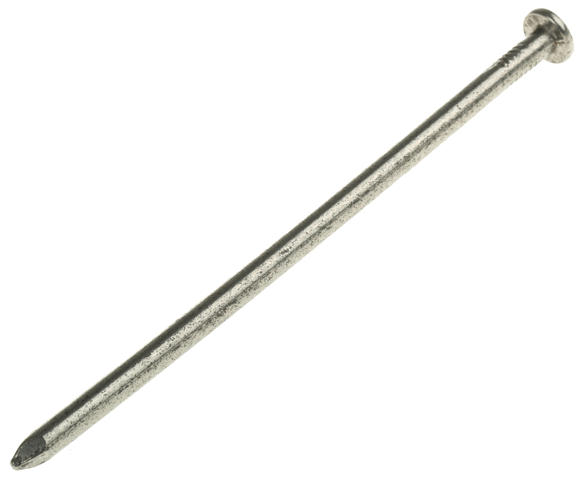 384-9870 RS PRO Bright Steel Round Nail; 150 mm x 6 mm; 500 g Bag